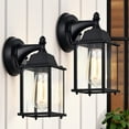 Outdoor Lights Fixtures Wall Sconce 2 Pack Black Porch Lights Outdoor