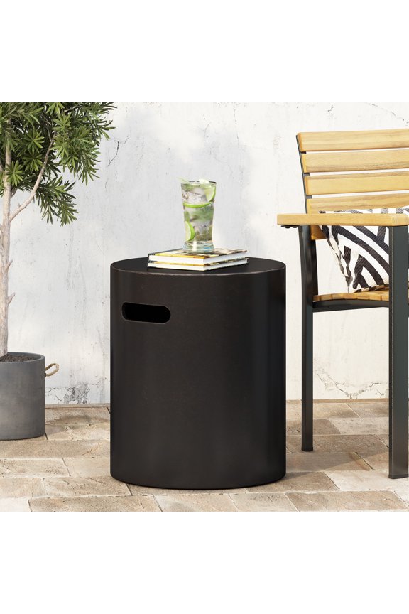 Outdoor Lightweight Concrete Side Table,,Copper Magnesium Oxide Garden Outdoor Patio Outdoor Tables