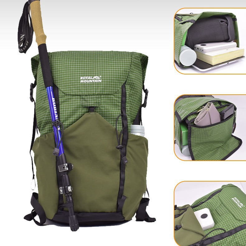 Outdoor Lightweight Curved Edge Foldable Storage 25L Backpack - Walmart.com