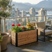 Outdoor Living Today 4x1.5 Western Red Cedar Urban Raised Garden Bed