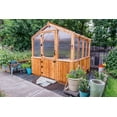 thumbnail image 1 of Outdoor Living Today Western Red Cedar 8’ x 3’ x 4’ A-Frame Greenhouse, heat-activated roof vent, 1 of 4