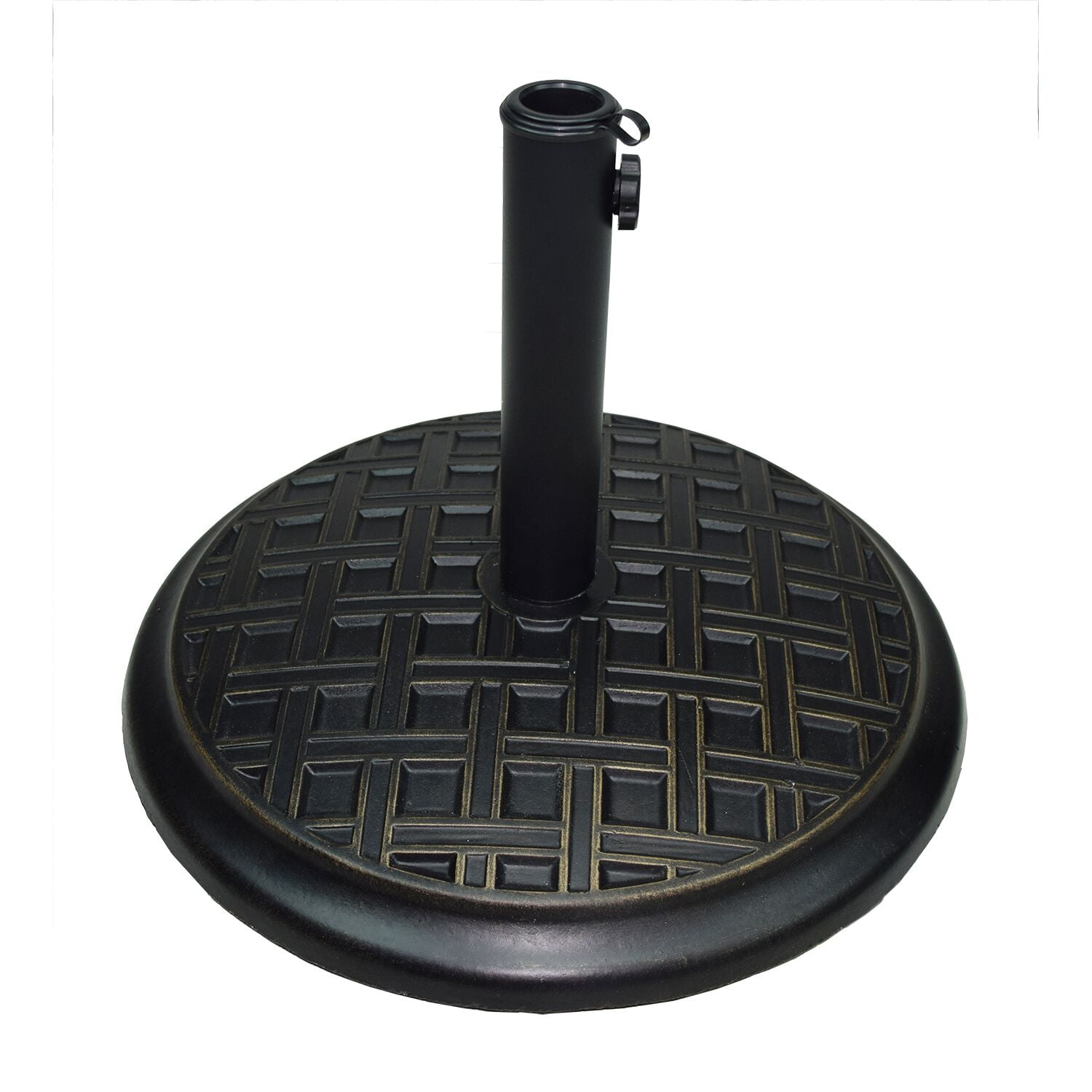 Outdoor Living and Style 18" Bronze and Black Basket Weave Checker
