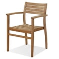 thumbnail image 1 of Outdoor Living and Style 4-Piece Brown Coventry Teak Patio Armchair Set 31", 1 of 3