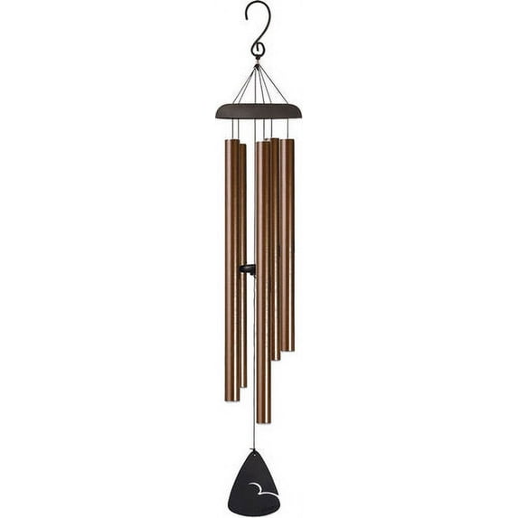 Outdoor Living and Style 44" Bronze Speckle Outdoor Patio Garden Wind Chime