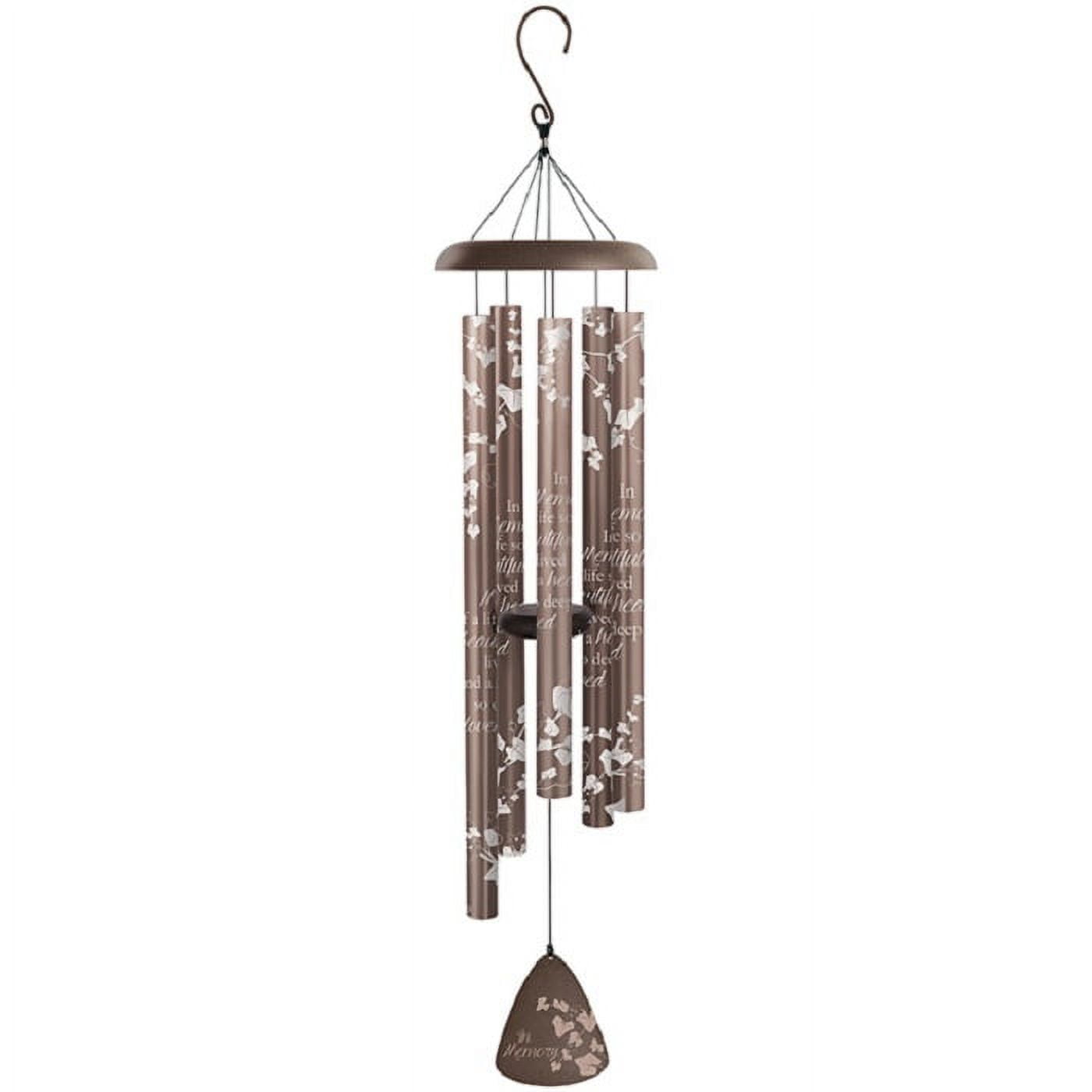 44" Bronze and Black Memorial Aluminum Wind Chime