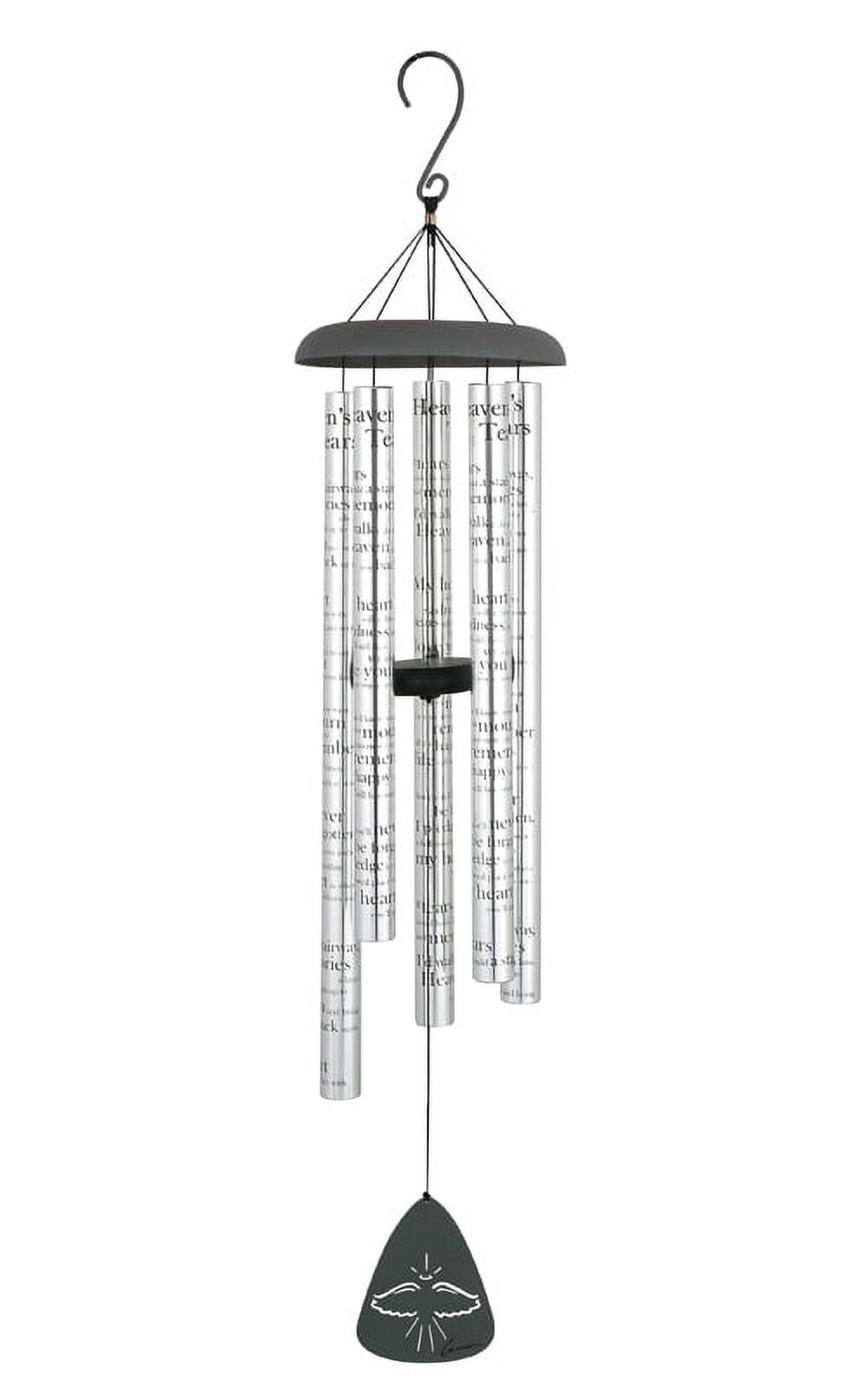 Heaven's Tears 44-Inch Silver Aluminum Wind Chime