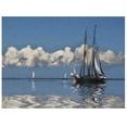 thumbnail image 1 of Outdoor Living and Style Blue and White Vineyard Sound Outdoor Canvas Rectangular Wall Art Decor 30", 1 of 2