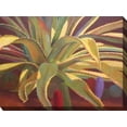thumbnail image 1 of Outdoor Living and Style Green and Yellow Sundown Outdoor Canvas Rectangular Wall Art Decor 40" x, 1 of 2