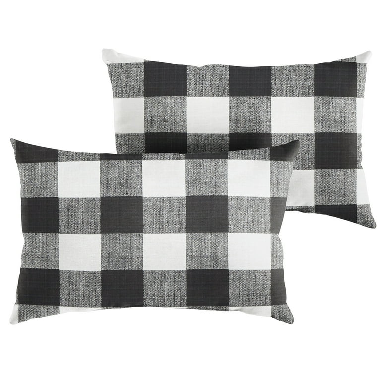 Black and white outdoor pillows best sale walmart