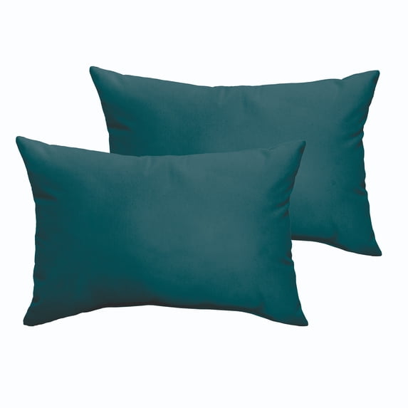 Set of 2 Teal Indoor and Outdoor Pillow, 20"