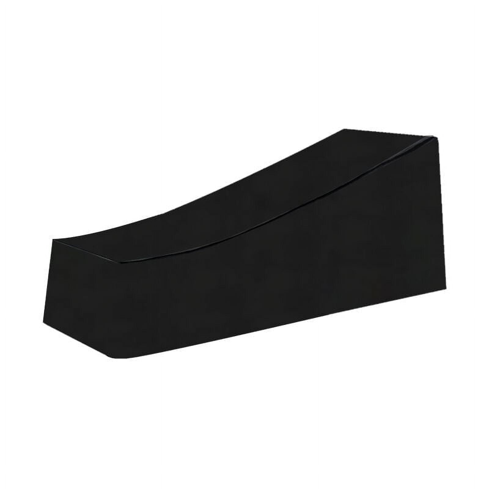 Outdoor Lounge Chair Cover, Robust UV Resistant Waterproof Patio Furniture Cover With Click Close Straps For 200x75x40/80cm Black Chaise, Anti-Uv Outdoor Lounge Chair Protector