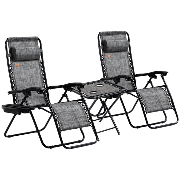 Outdoor Lounge Chair Set | Great for Camping and Travel | Foldable Design for Storage | Save Space