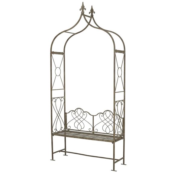 Outdoor Lounge Chair With Rustic Blue Powder Coating And Iron Frame