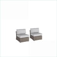 thumbnail image 1 of Outdoor Lounge Chairs | 2-Piece Modern Patio Set for Deck Backyard, Slate Gray, Fully Assembled | Wicker | Grey Mix, 1 of 5