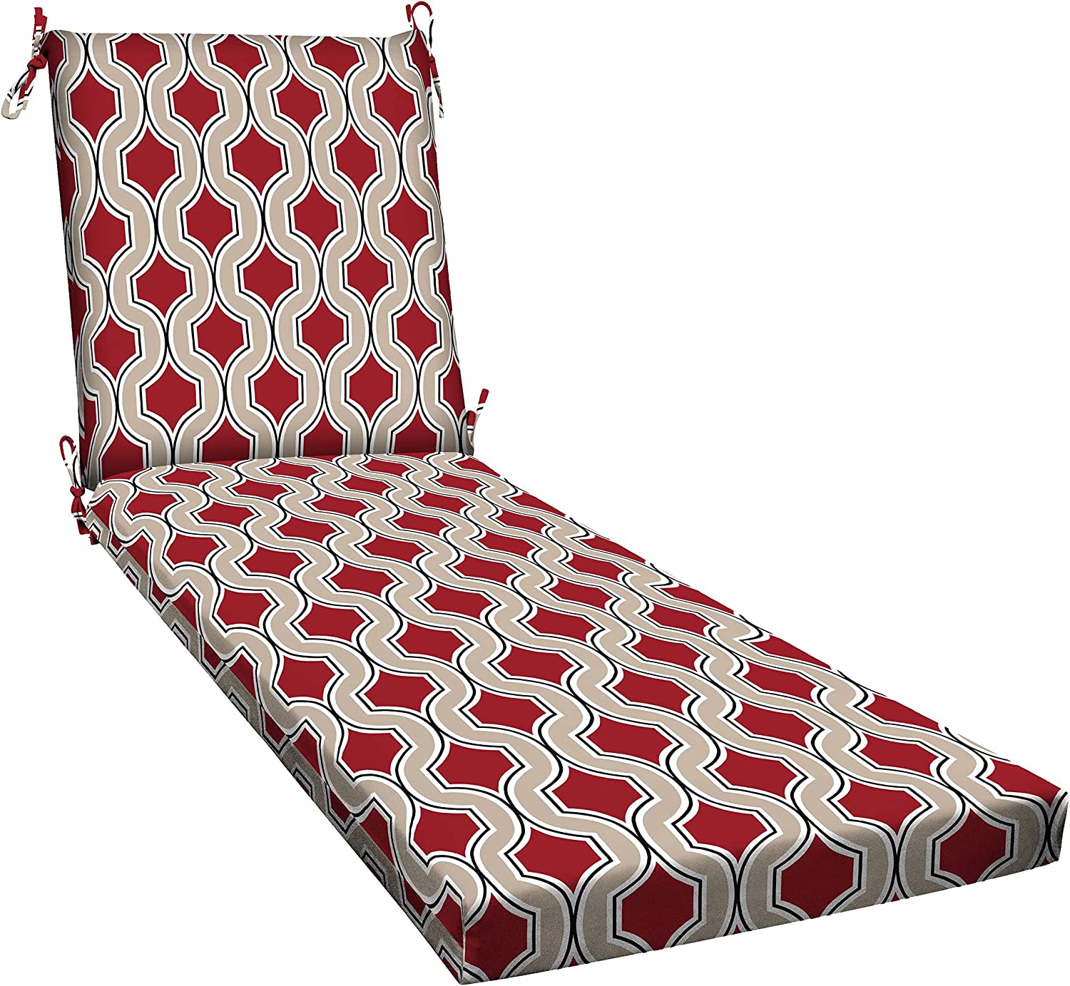 Outdoor Lounge Cushion Recycled Fiberfill, Weather Resistant, Reversible, Comfortable and