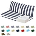 thumbnail image 1 of Outdoor Loveseat Cushion Set, 48 x 24, Water Repellent, Fade Resistant, Cushion Set for Patio Love Seat Sofa Cushions Couch, Bench, and Swing, 1 of 8