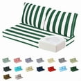 thumbnail image 1 of Outdoor Loveseat Cushion Set, 48 x 24, Water Repellent, Fade Resistant, Cushion Set for Patio Love Seat Sofa Cushions Couch, Bench, and Swing, 1 of 8