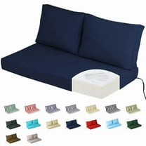 Outdoor Loveseat Cushion Set, 48 x 24, Water Repellent, Fade Resistant, Cushion Set for Patio Love Seat Sofa Cushions Couch, Bench, and Swing