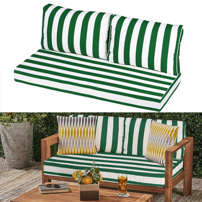 Patio Furniture 24 X 48 Cushion Outdoor Loveseat Cushion Set