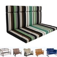 thumbnail image 1 of Outdoor Loveseat Cushions, Fade-Resistant Patio Bench Cushion with Backrest, Lounge Seat back Pads 48*42*3.5in, 1 of 6