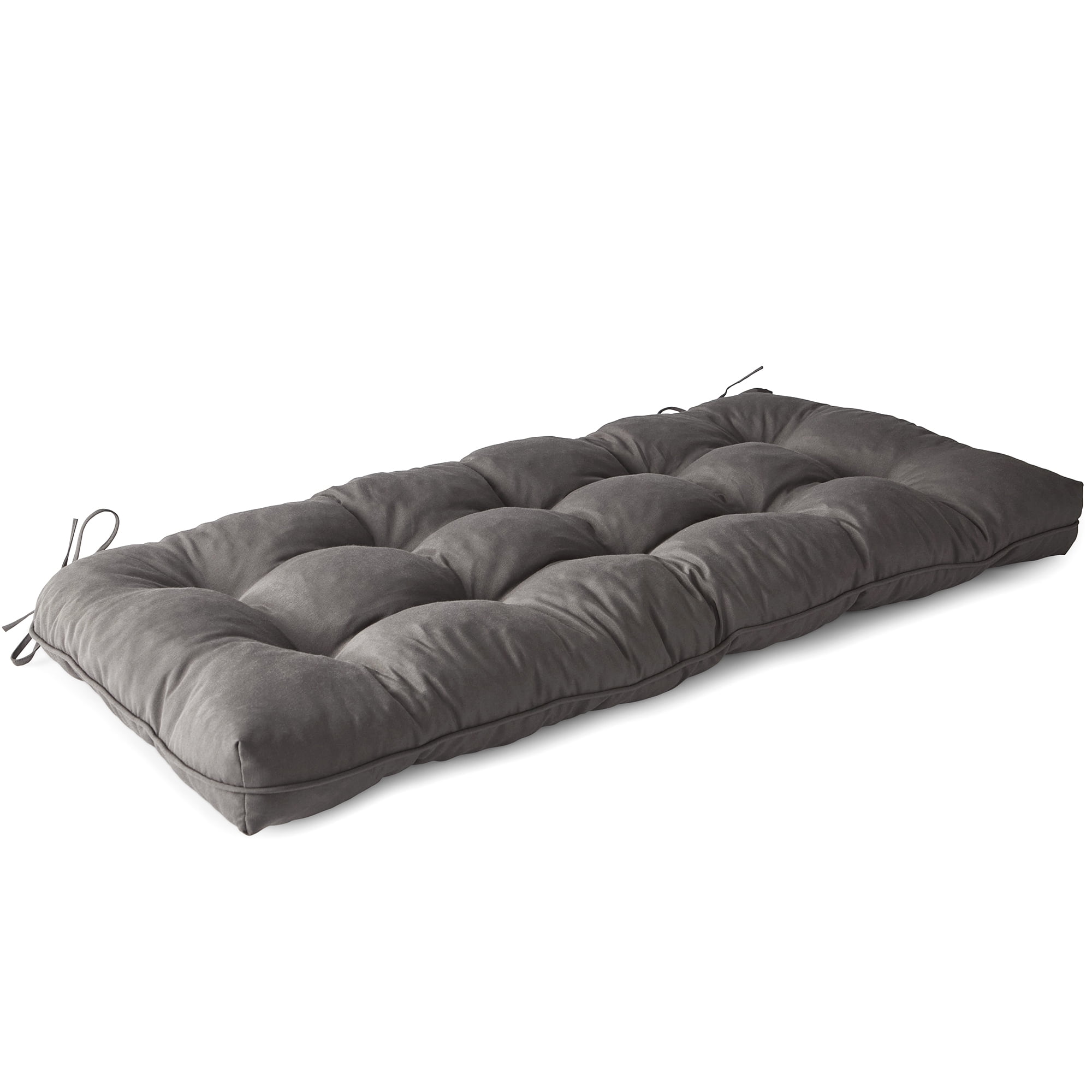 Outdoor Loveseat Lounge Seat Pads, Indoor Outdoor Patio Chair Cushions Memory Foam Bench Cushion, Fade Shield Water Resistant Durable 3.5" Thicken Bench Seat Pad, 44.5" x 19",（Pack of 1），Gray