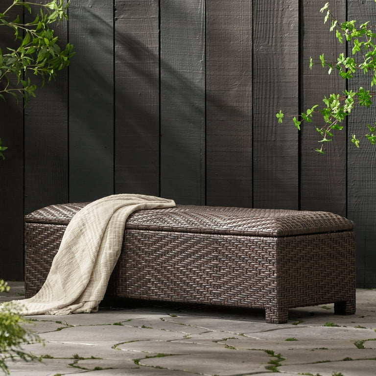 Outdoor storage ottoman bench deals