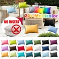 thumbnail image 1 of Outdoor Lumbar Pillows Cover Set of 2, 12" x 20" Outdoor Waterproof Decorative Throw Pillow Cover Cover for Patio, Green-A, 1 Pack, 1 of 9