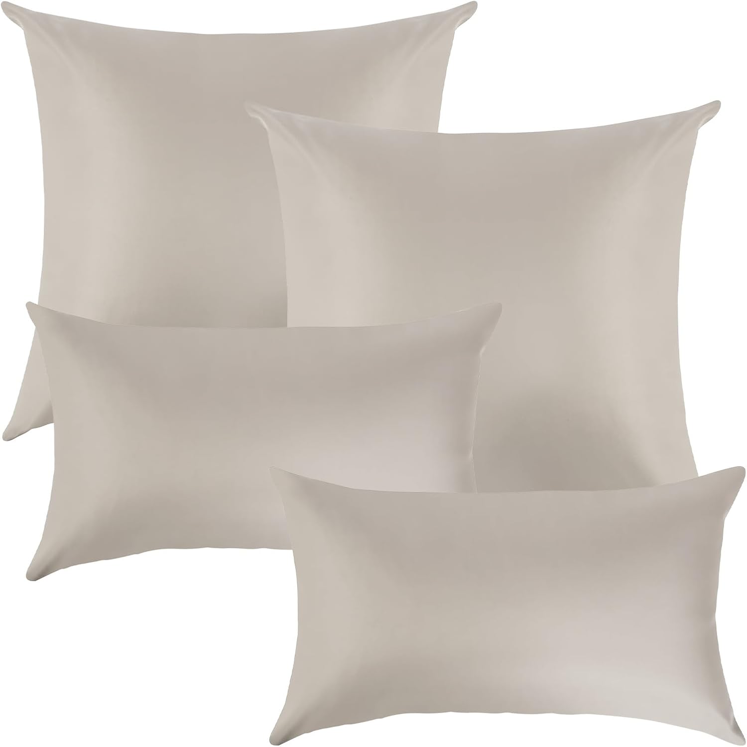 Outdoor Lumbar Pillows Set of 4, Outdoor Pillows with Insert Water ...