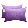 thumbnail image 1 of Outdoor Lumbar Pillows with Strap & Insert Purple Hexagonal Tiles Recliner Head Pillow Pack of 2 Gradient Honeycomb Waterproof Headrest Patio Lounge Chair Pillows for Beach Office 11x16 Inch, 1 of 9