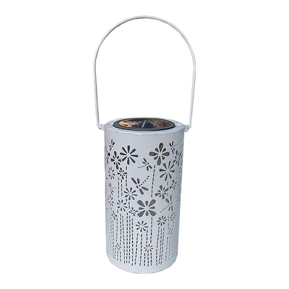 Outdoor Luminaries for Garden Courtyard and Patio Lighting Energy Efficient Openwork Design Or Lay Flat Enhancing Backyard with Solar Powered Glow