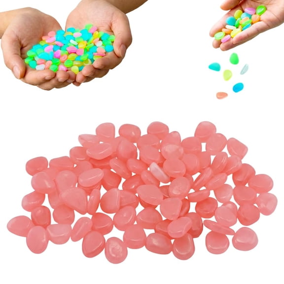 Outdoor Luminous Stones for Glow in the Dark Walkways, Garden River Pebbles, Artificial Landscape Rocks for Driveway Walkway Stepping Stone Paths with Natural Look