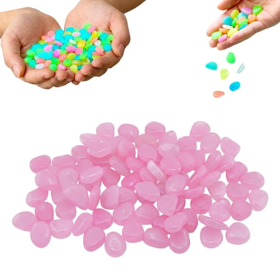 Outdoor Luminous Stones for Glow in the Dark Walkways, Garden River Pebbles, Artificial Landscape Rocks for Driveway Walkway Stepping Stone Paths with Natural Look
