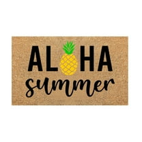 Outdoor Mats Summer Front Door Mat Funny Welcome Mats for Front Door Aloha Summer Outside Door Mats for Front Door Deal of The Day Front Door Mats Outdoor for Garden Yard Patio Porch 16x24IN