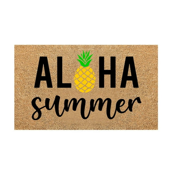 Outdoor Mats Summer Front Door Mat Funny Welcome Mats for Front Door Aloha Summer Outside Door Mats for Front Door Deal of The Day Front Door Mats Outdoor for Garden Yard Patio Porch 16x24IN