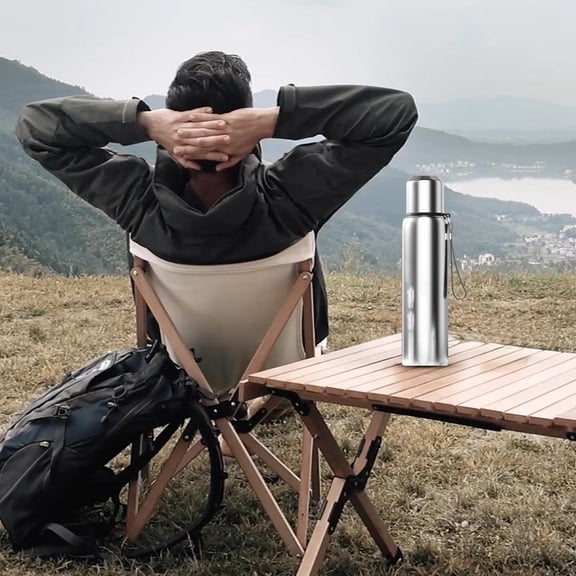 Outdoor Men’s Insulated Mug, 316 Stainless Steel, Tea Cup, Travel Thermos, Portable Water Bottle, Leakproof, Vacuum Flask, Tea Infuser, Sports Mug, Durable Stainless Steel Mug, Outdoor Drinkware