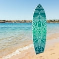 thumbnail image 1 of Outdoor Mermaid Surfboard Wall Art – Weatherproof PVC – Coastal Mermaid Sign for Beach House or Pool Area – Nautical Ocean Accent, Green 4ft, 1 of 9