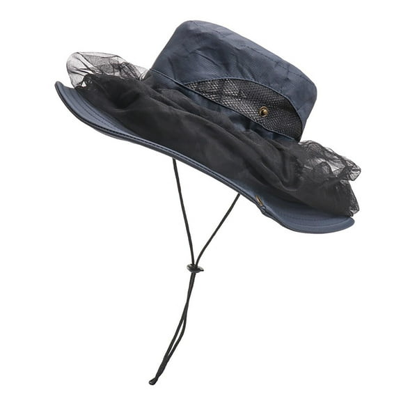 Outdoor Mesh Mosquito And Insect Hat, Multi-functional Climbing Sun Protection Quick Drying Fisherman Hat