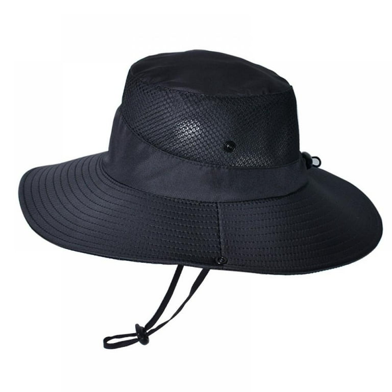 Outdoor Mesh Sun Hat Wide Brim UV Sun Protection Hat Fishing Hiking Hat 