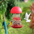 thumbnail image 1 of Outdoor Metal Bird Feeder Cage Hanging, Squirrel Resistant, Large Capacity Adjustable Dispenser for Small Birds, Patios and Gardens, 1 of 6