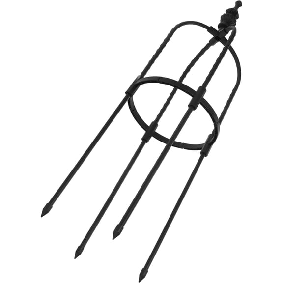 Outdoor Metal Climbing Plant Support Trellis with Secure Ground Cap for Stable Rose and Vine Growth Garden Obelisk