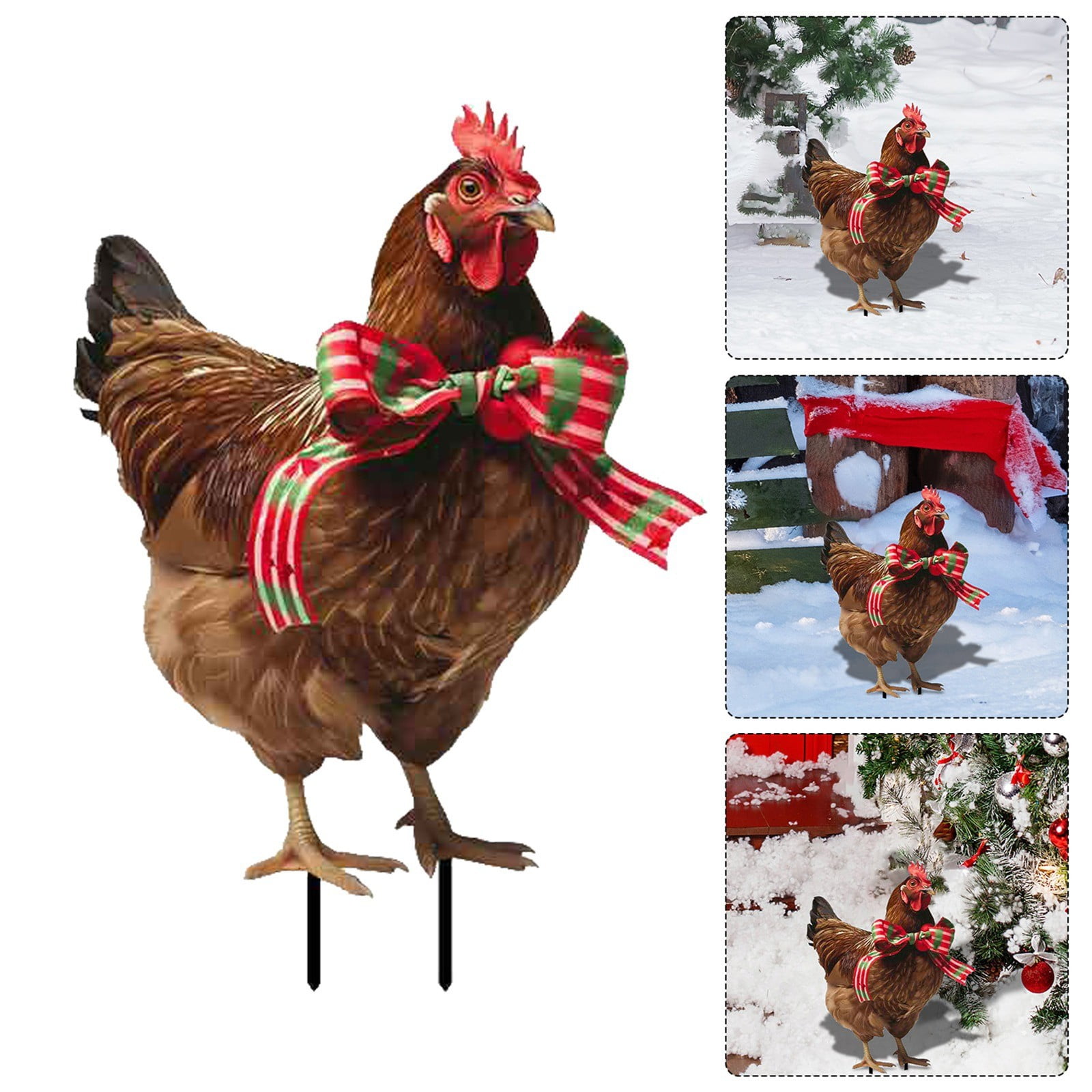 Outdoor Metal Flowers on Sticks Garden Flags for All Seasons Set Easter