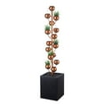 thumbnail image 1 of Hi-Line Gift Ltd. Outdoor Metal Golden Bowl Fountain with Planter, 1 of 5
