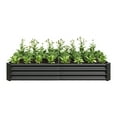 Outdoor Metal Raised Garden Bed for Plants, Vegetables & Flowers 6ft x