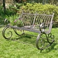 thumbnail image 1 of Outdoor Metal Rocking Arm Chair/Bench (Bench, Bronze), 1 of 6