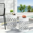 thumbnail image 1 of Outdoor Metal S/2 end table, 1 of 11