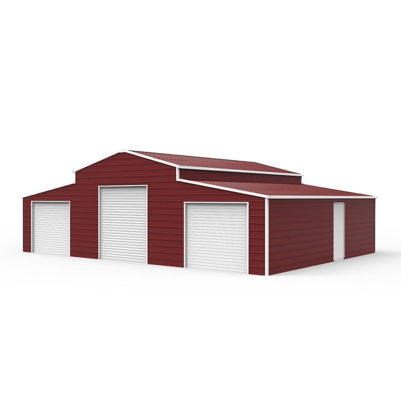 42×30FT Brown Outdoor Metal Storage Shed