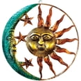thumbnail image 1 of Outdoor Metal Wall Art, Large 16 in /40.6 cm Moon and Sun Design, Unique Garden Decor for Patios, Fences, and Outdoor Spaces, Long-lasting Rust-Resistant Iron with Star Accents, 1 of 5