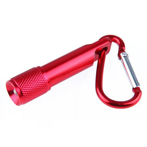 Outdoor Mini LED Flashlight Carabiner Clip Keychain Portable Sports Torch Lamp