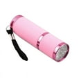 thumbnail image 1 of Outdoor Mini Pink Rubber Coated 9-LED Flashlight Torch, 1 of 10