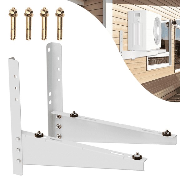 Duiliuu Outdoor Mini Split Wall Mounting Bracket, heavy duty ac support bracket for outside, holds up to 330 lbs, compatible with 9000 to 18000 btu air conditioner